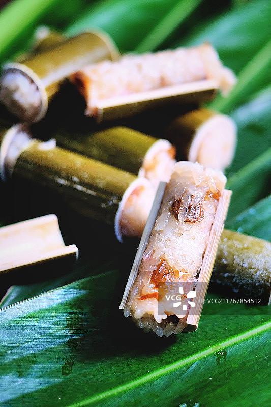 竹筒饭图片素材