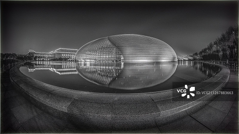 国家大剧院灯光图片素材
