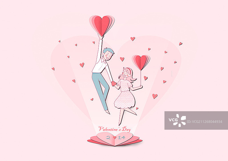 情人节插画图片素材