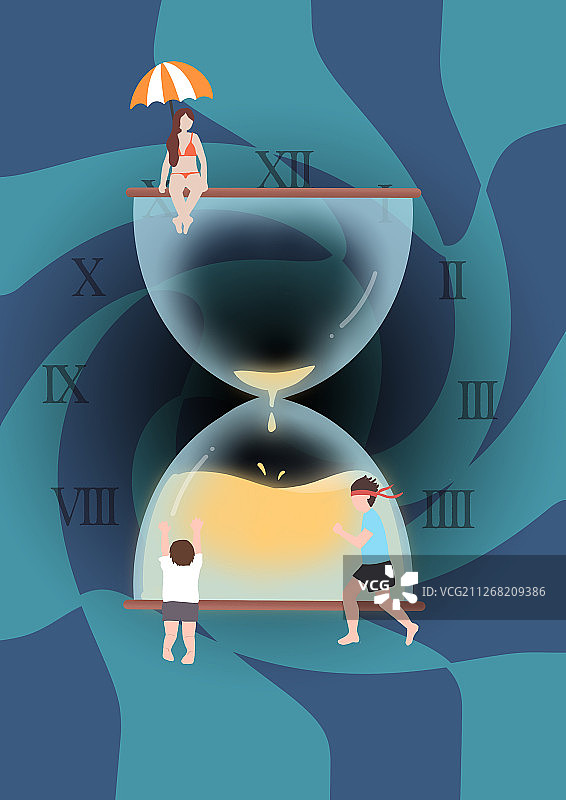 时间的沙漏图片素材