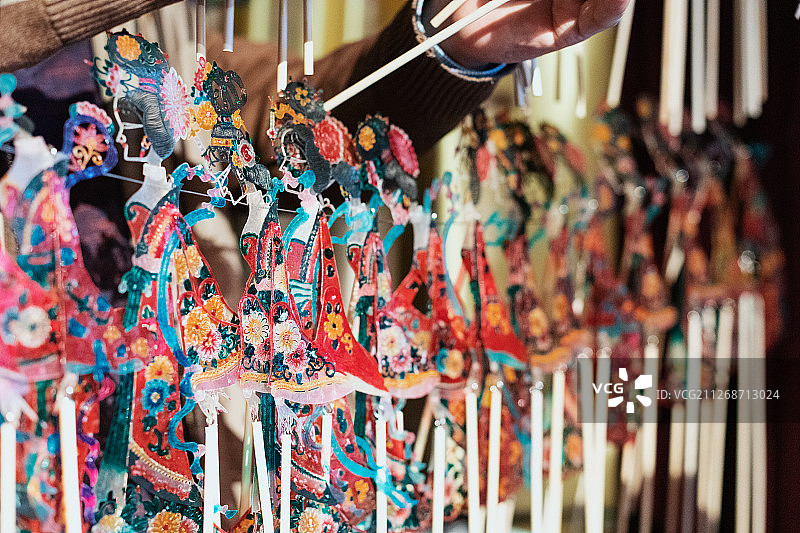 皮影戏道具皮影偶图片素材