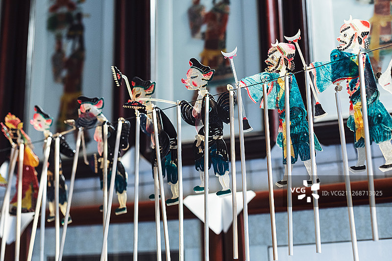 皮影戏道具皮影偶图片素材