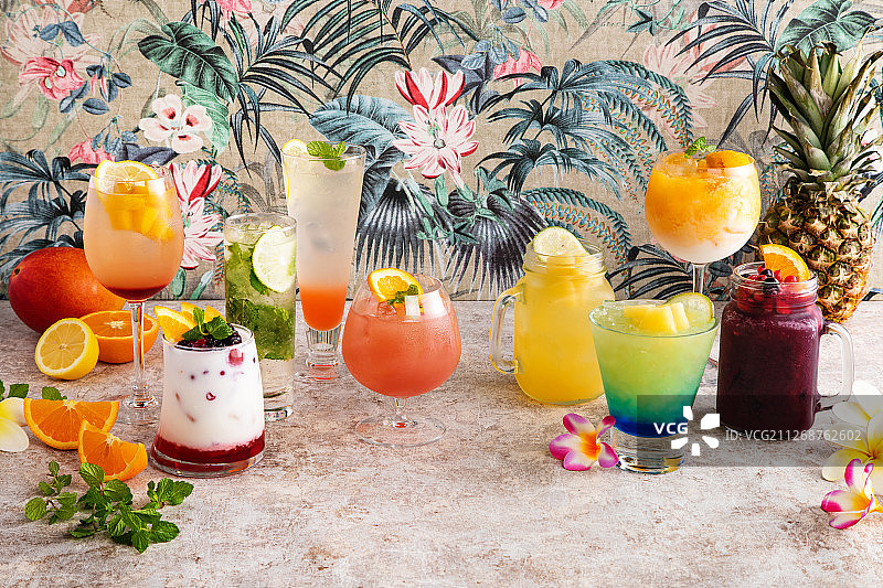 水果鸡尾酒图片素材