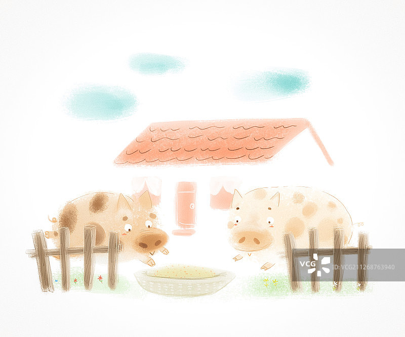 快乐猪圈图片素材