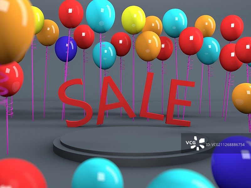 气球展台图片素材