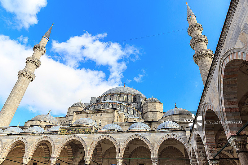 苏莱曼清真寺风光图片素材