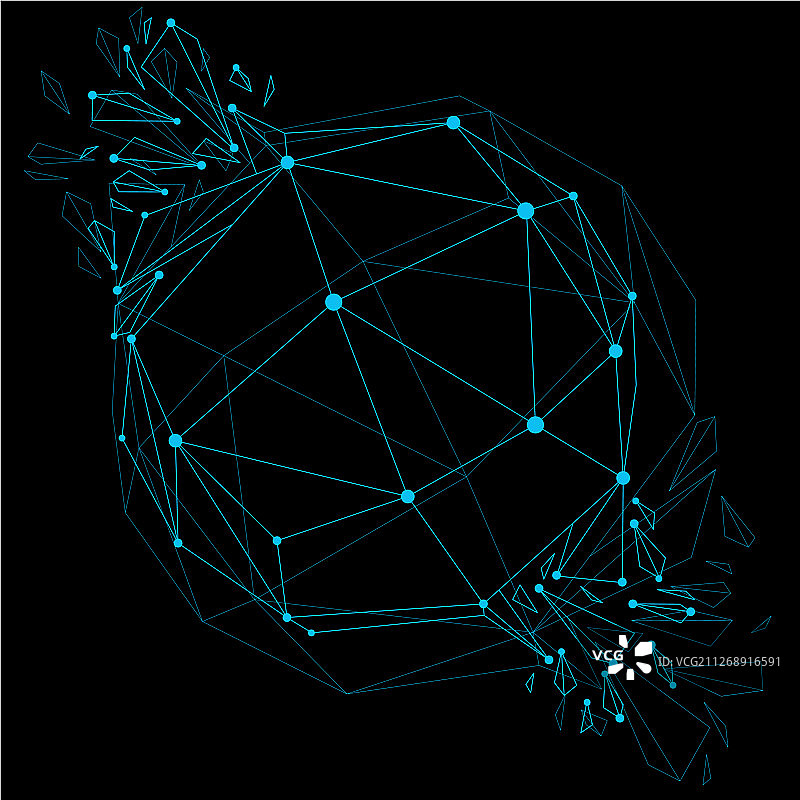 发光线框物体图片素材