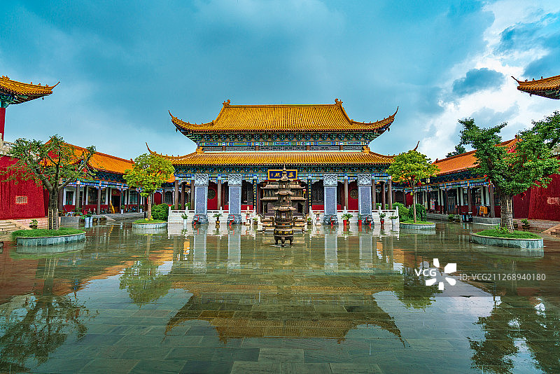 真如禅寺药师殿+江苏省宿迁市宿城区项王故里景区真如禅寺图片素材