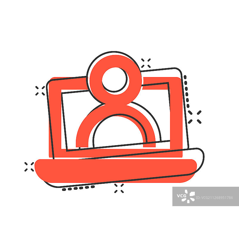 漫画风格在线培训流程图标图片素材