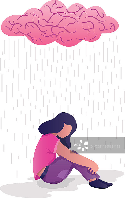 情绪低落的女人图片素材