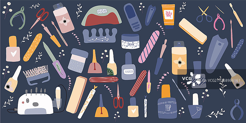 美甲修脚设备大型合集图片素材