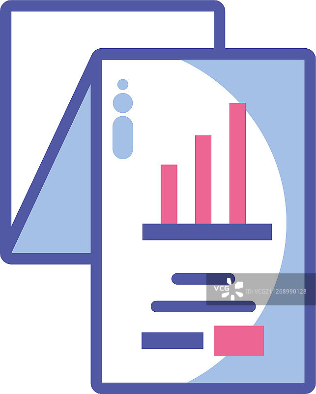 白色背景上的数据分析图片素材