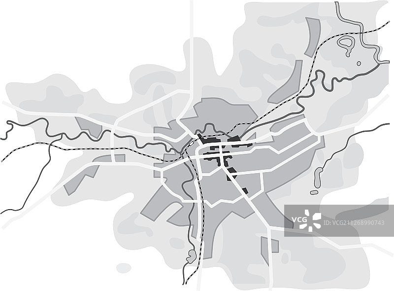 城市地图 - 导航旅游路线指南图图片素材