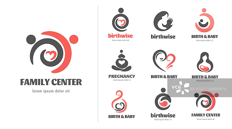 生育孕期家庭保健标志图片素材