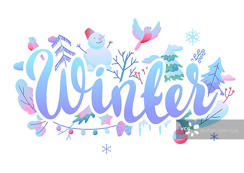 冬季物品背景图片素材