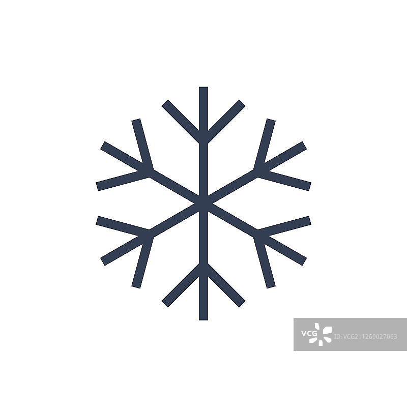 黑色雪花图标图片素材