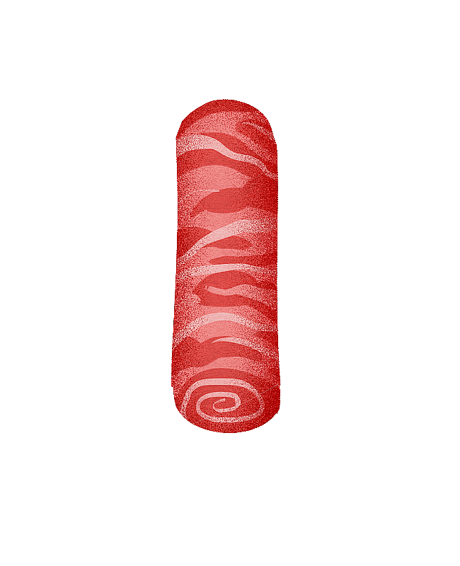 火锅食材羊肉卷食材插画图片素材