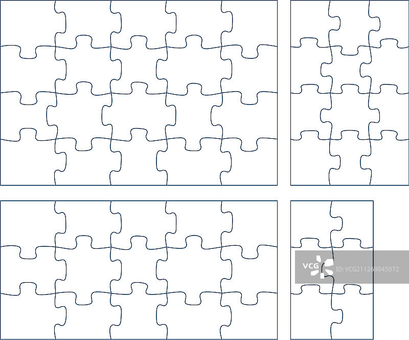 2 x 3拼图块合集图片素材