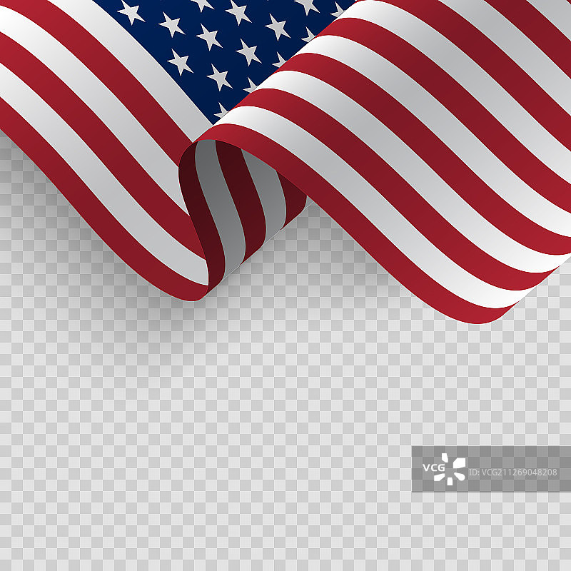 飘扬的美利坚合众国国旗图片素材