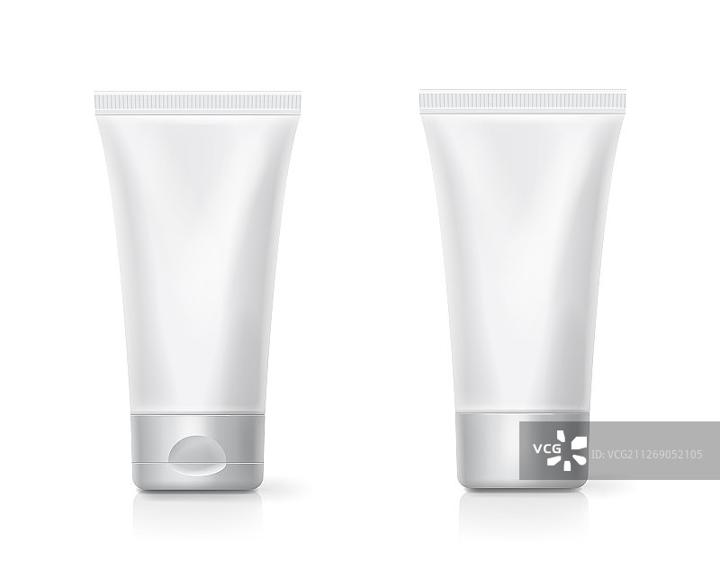 逼真奶油管包装模型图片素材