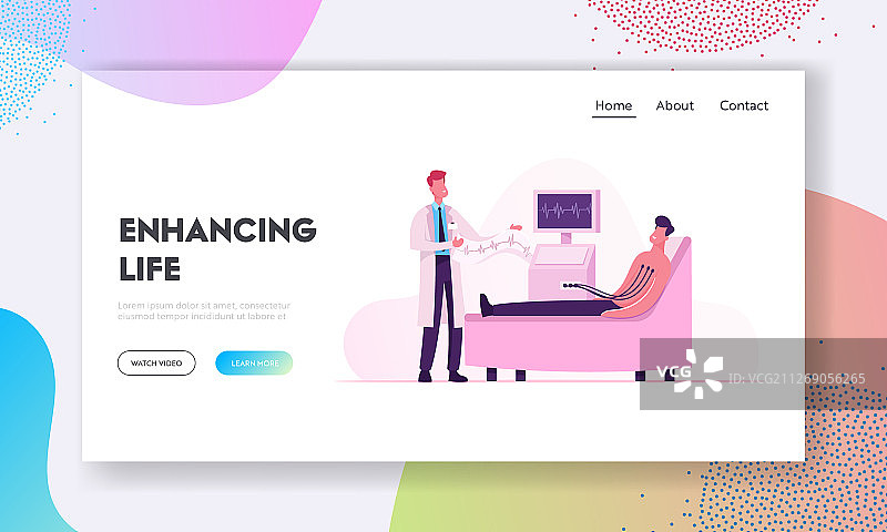 病人前往心脏科诊所就诊图片素材