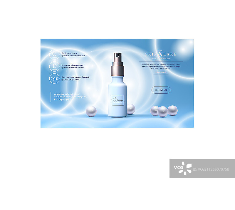 护肤化妆品身体喷雾乳液洗护用品图片素材