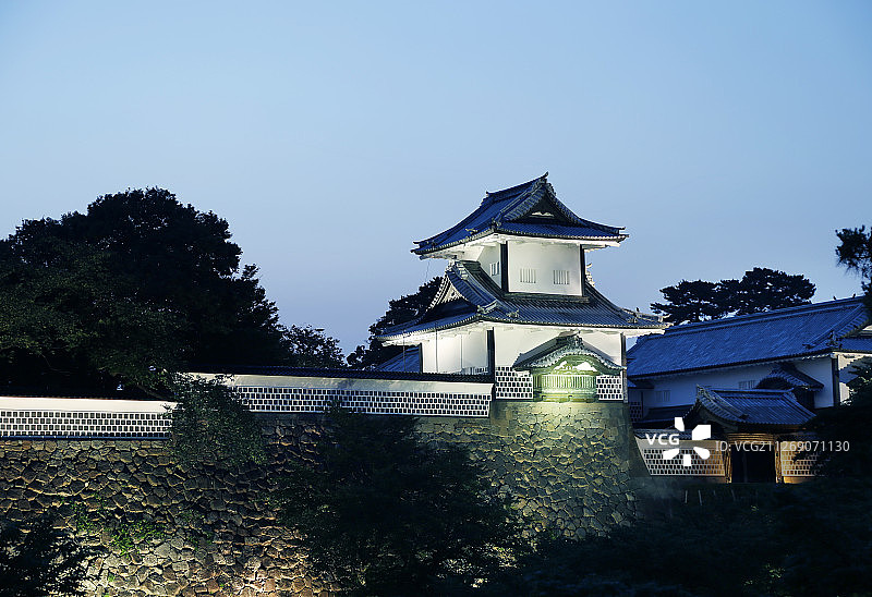 日本建筑经典-金泽古城图片素材