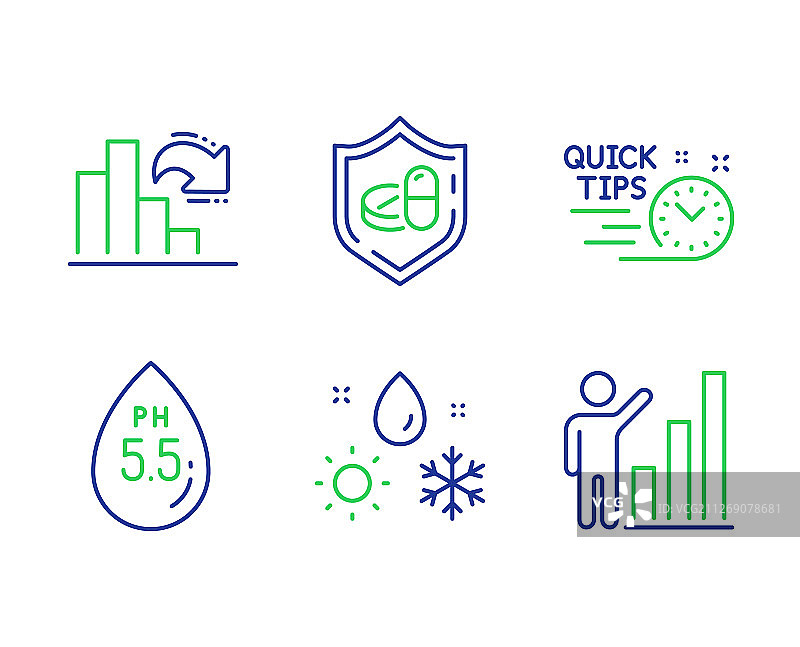 PH值中性天气与技巧图标合集图片素材