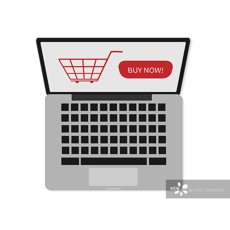 白色背景笔记本电脑在线图片素材