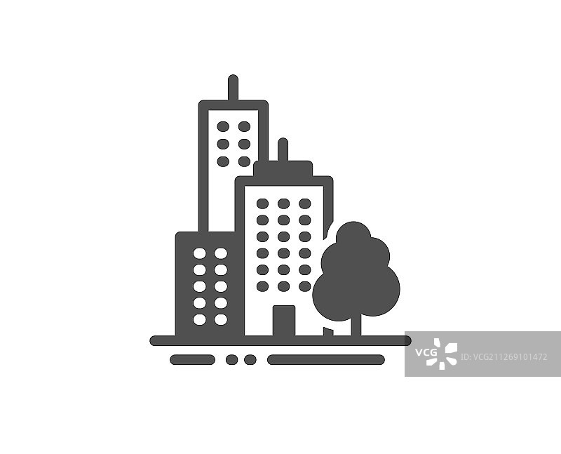 城市建筑摩天大楼图标图片素材