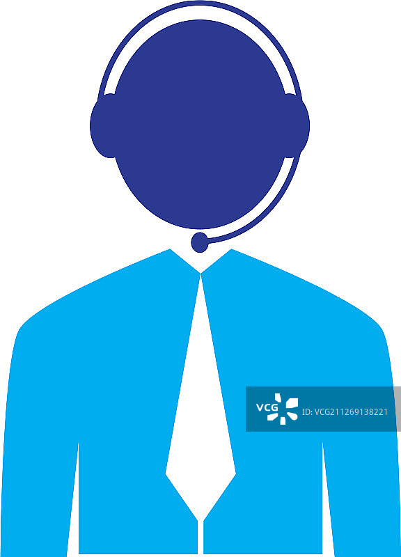 广播员标志设计图标图片素材