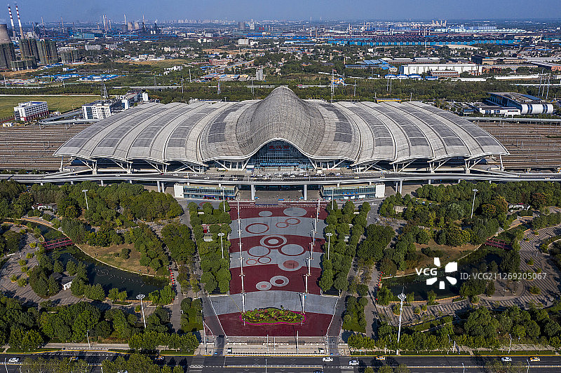 武汉火车站 航拍武汉火车站 航拍图片素材