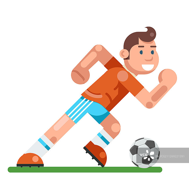 踢足球的儿童图片素材