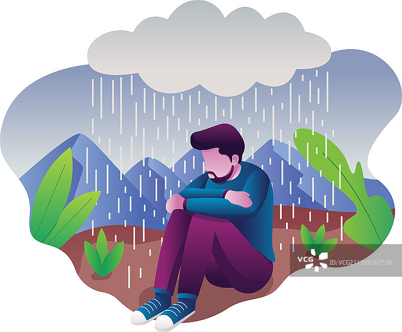 情绪低落的女人图片素材