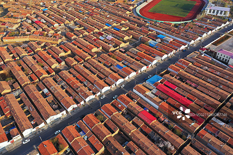 北方民居+内蒙古自治区乌兰察布市丰镇市图片素材