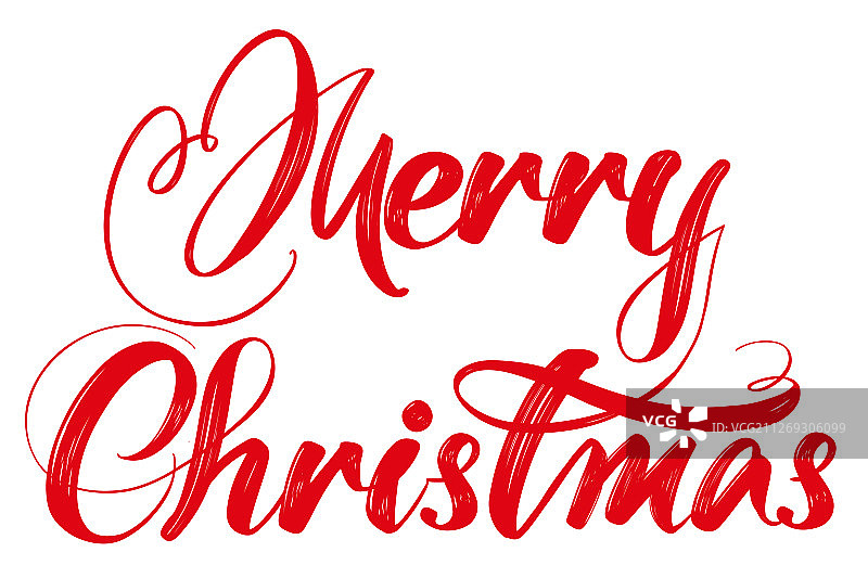 圣诞快乐书法字体文本符号图片素材