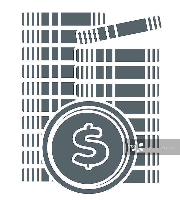 金融经济美元硬币堆图片素材