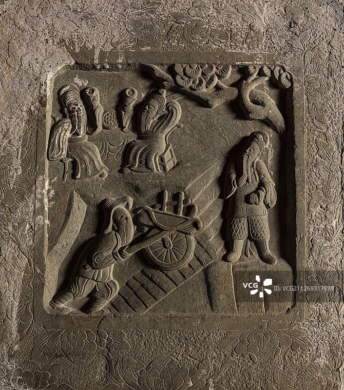 苏州园林内明清时期的石雕艺术图片素材