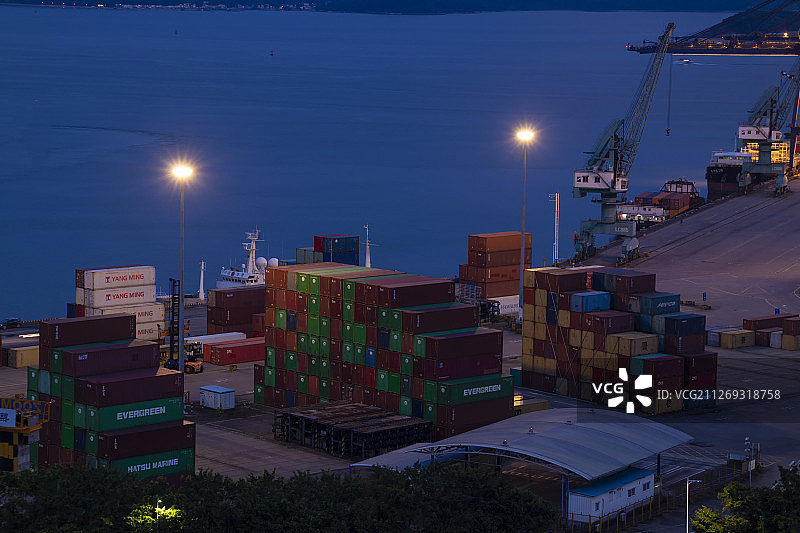 盐田码头图片素材