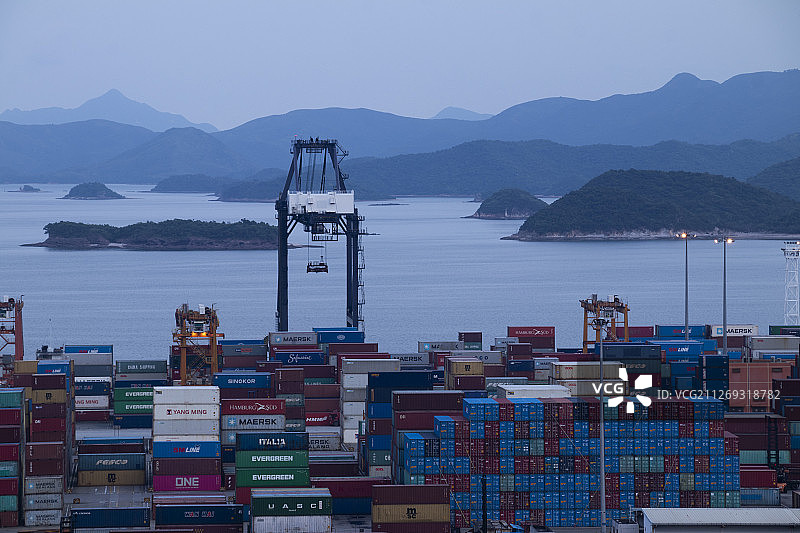 盐田码头图片素材