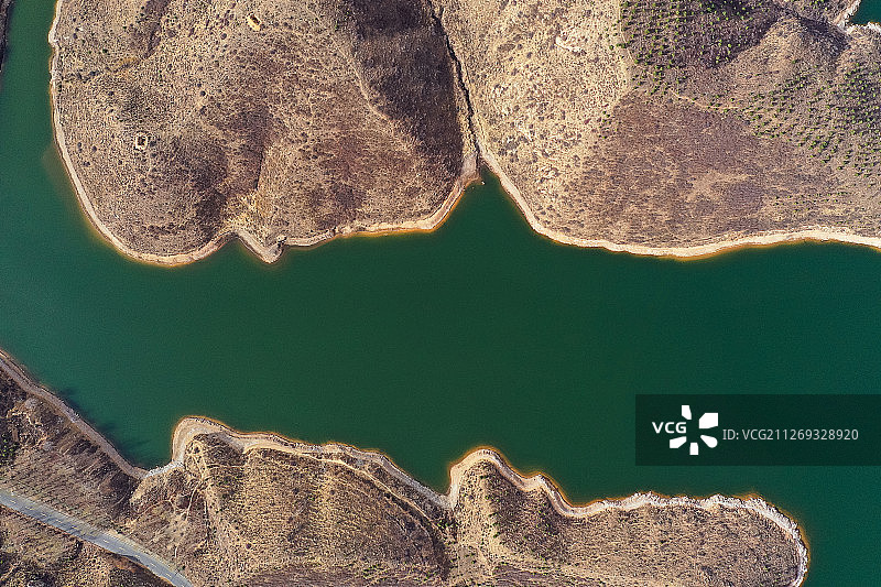 察尔湖地貌+内蒙古乌兰察布市兴和县察尔湖图片素材