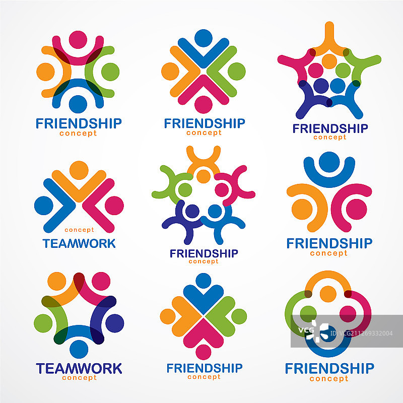 团队合作与友谊概念图片素材