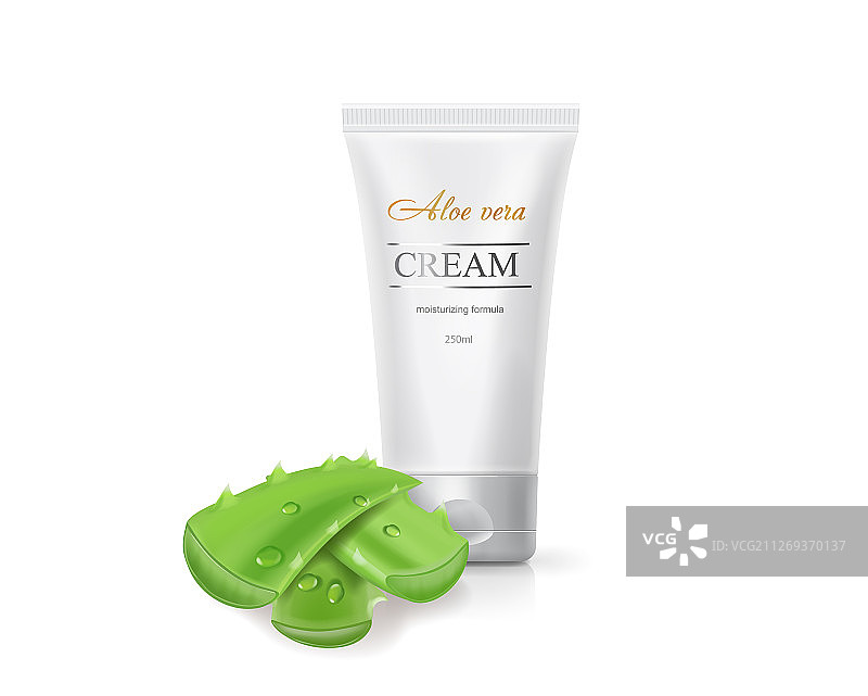 芦荟身体霜护肤乳液图片素材