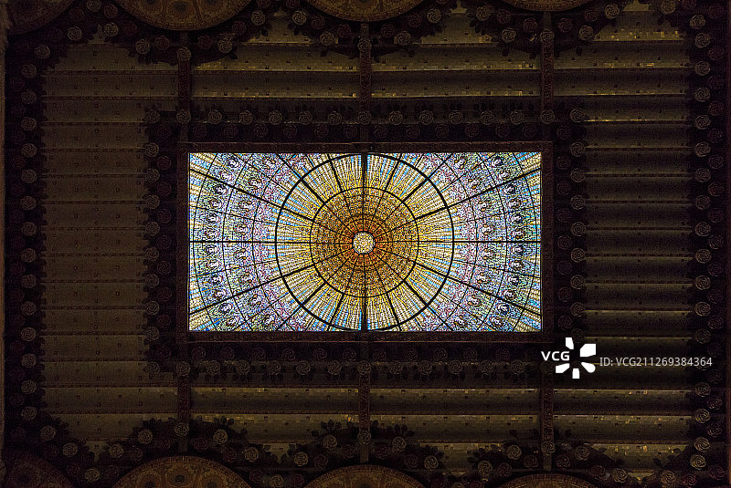 巴塞罗那加泰罗尼亚音乐厅图片素材