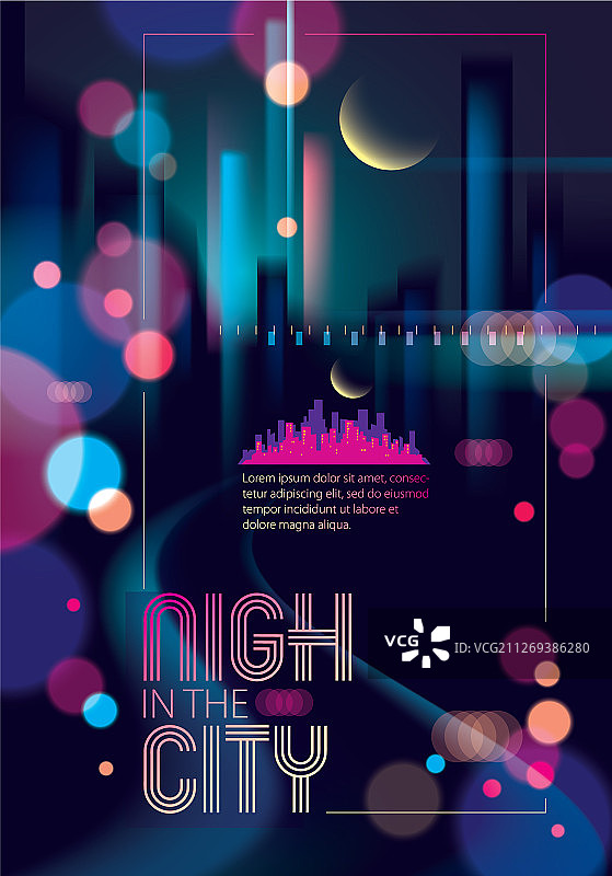 城市夜景散景抽象背景图片素材