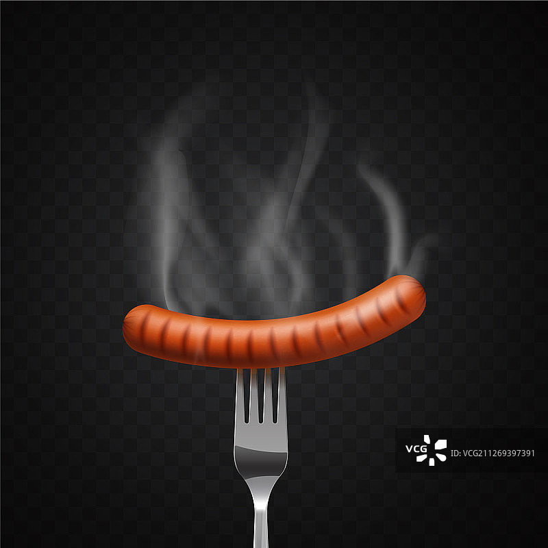 热气腾腾的美味香肠图片素材
