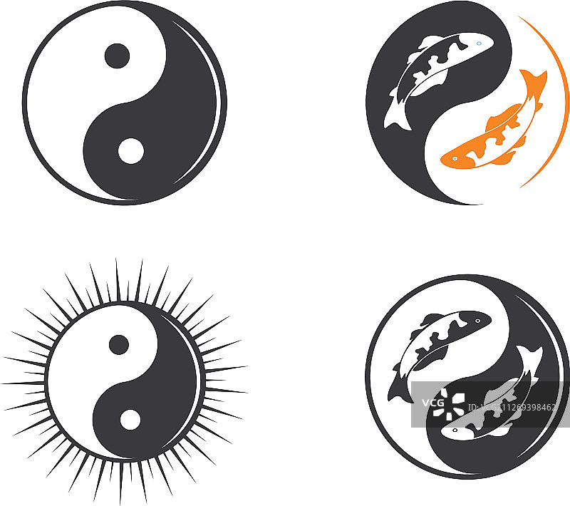 阴阳图标设计图片素材