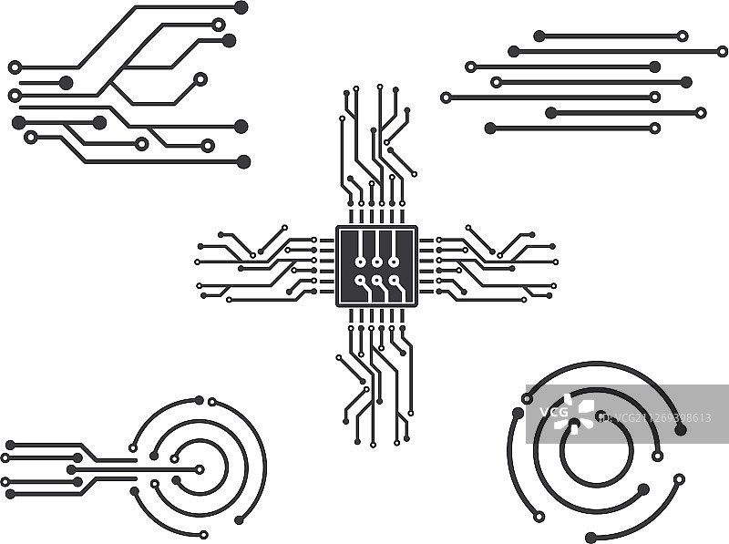 电路板芯片图标Logo图片素材