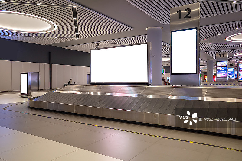 飞机场行李提取处灯箱图片素材