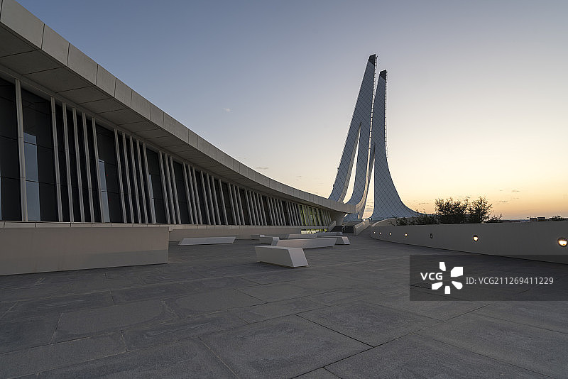 卡塔尔多哈教育城清真寺图片素材